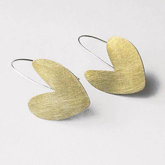 kolczyki z mosiądzu Serduszko kolczyki