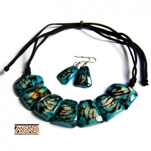 Lindo Collar - turkusowo-niebieski Galeria Macondo