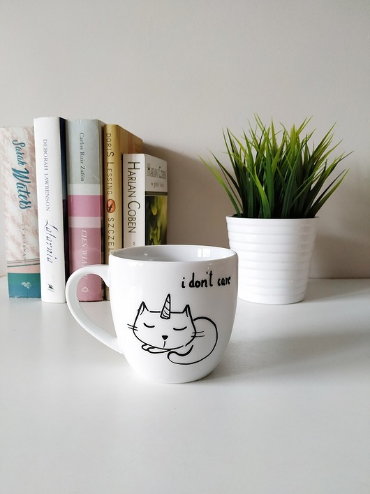 kubek z kotorożcem / i don't care MUKI design