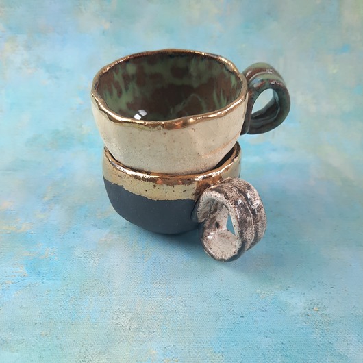 filiżanki Dwie filiżanki do espresso 