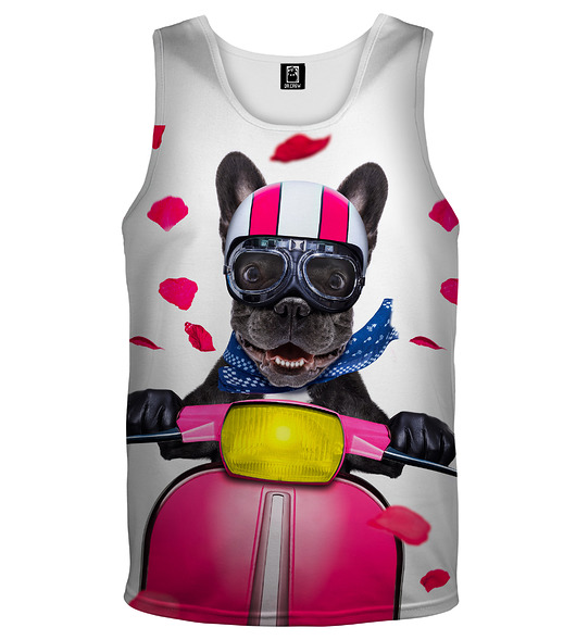t-shirty męskie DR.CROW Bokserka Męska Dog on Scooter
