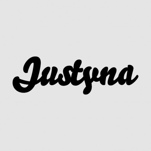 Napis Drewniany 3D JUSTYNA LOVINA PRINTS