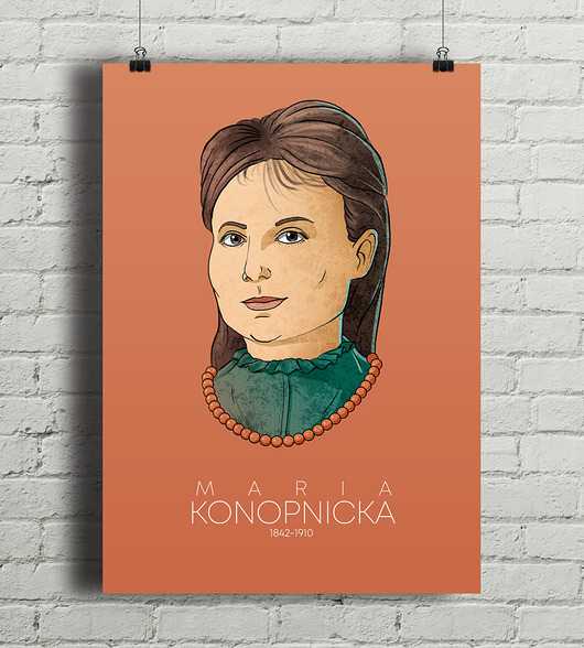 plakaty Plakat Maria Konopnicka 