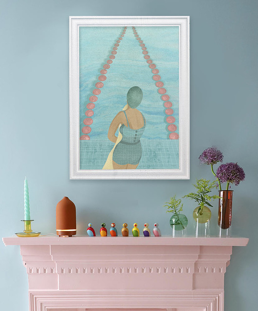 plakaty Na basenie - plakat 50x70 cm