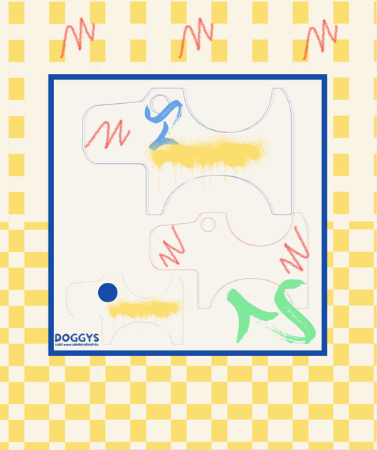 obrazy i plakaty do pokoju dziecięcego Doggy - kolorowanka , malowanka na płótnie , ZAKROPKUJ , ZAKRESKUJ , ...