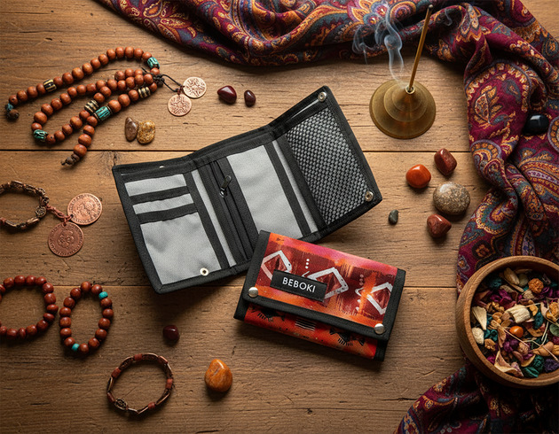 portfele damskie Portfel Etno / BEBOKI wodoodporny