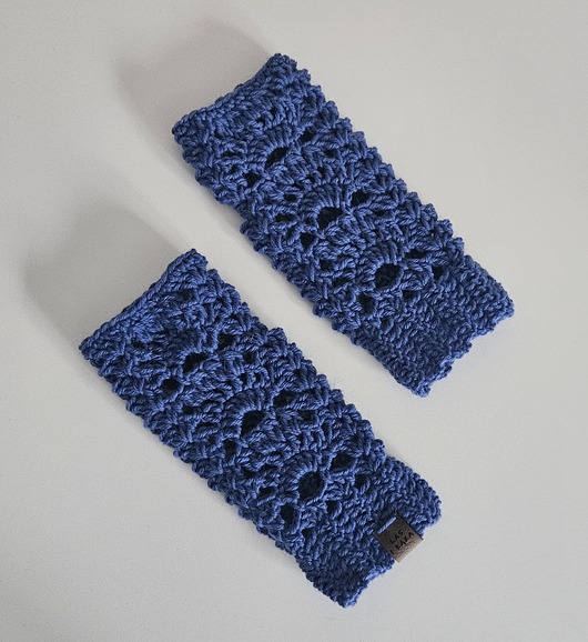 rękawiczki damskie Mitenki retro z wełny