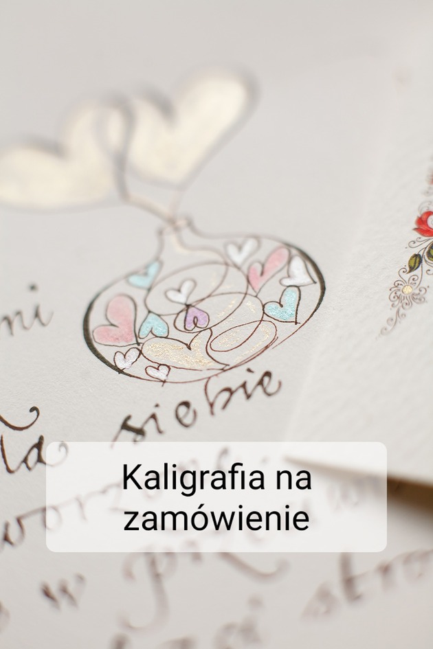 zaproszenia i kartki na ślub Miłosny list walentynkowy na zamówienie