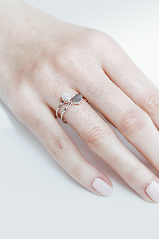 Komplet pierścionków LUNA/srebrne Daria Siwiak Jewellery