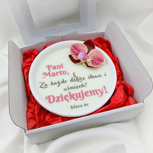 świeczniki i świece Personalizowany prezent na zakończenie roku szkolnego /świeca XL w pudełku