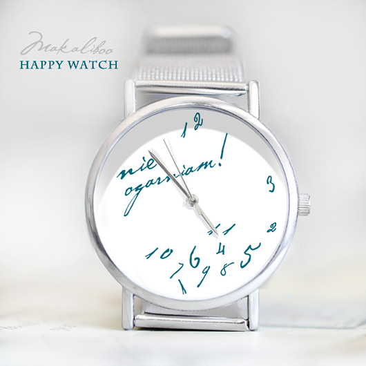 12 % Taniej  - Happy Watch - Nie Ogarniam (white Makaliboo