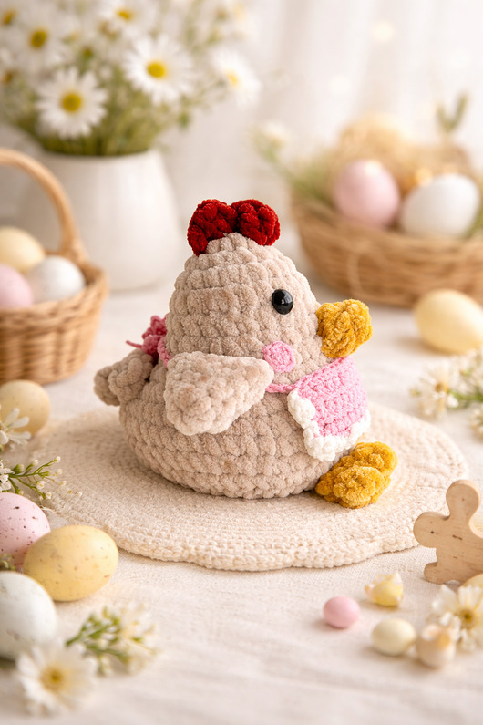 misie i maskotki Kura  Malinka