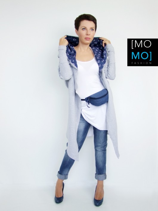bluza z kapturem damska Bluzo Narzuta by momo