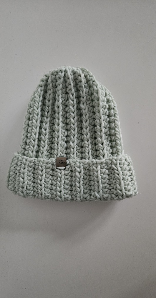 czapki damskie Czapka wełniana w kolorze pistacji