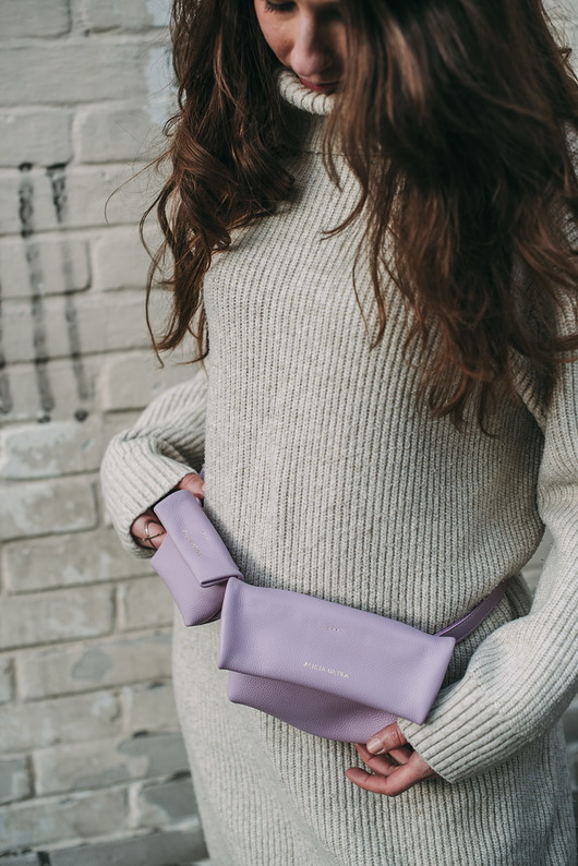 saszetka nerka Dual Bag Lilac