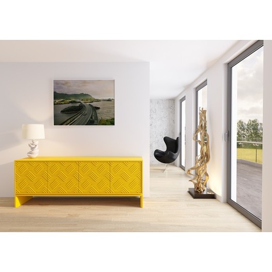 komody i szafki Designerska komoda ABATO 200-Z YELLOW