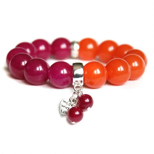 NEW COLLECTION : fuchsia & orange : DOUBLES kaktusia