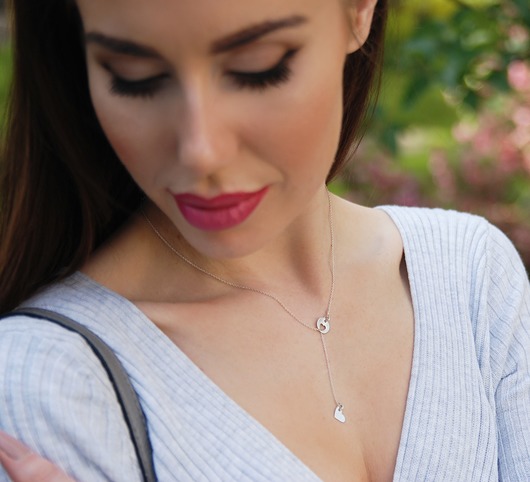 NASZYJNIK SREBRO 925 Z SERDUSZKAMI         Coccola JEWELLERY