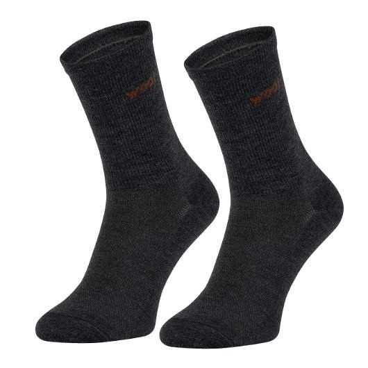 skarpetki męskie Sportowe skarpety trekking  merino wool grafitowe