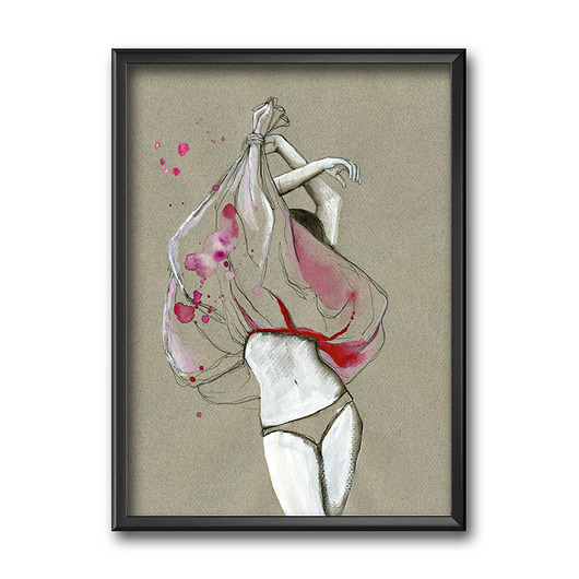 plakaty Plakat Sukienka Akt, 50x70 cm