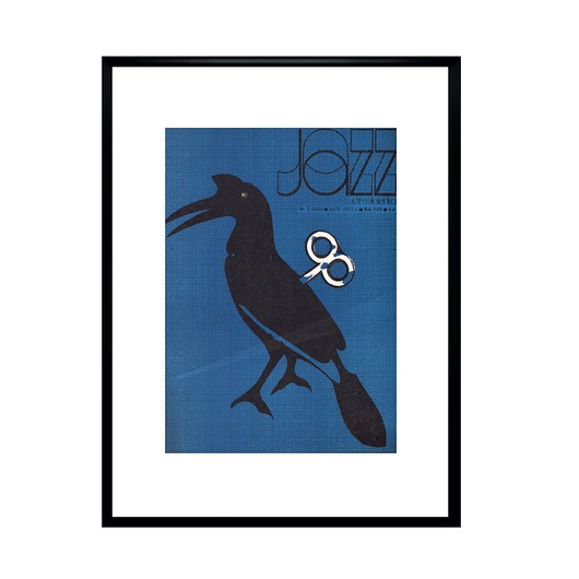 plakaty Plakat Oprawiona okładka JAZZ z 1977 r, aut. Jacek Przybyszewski