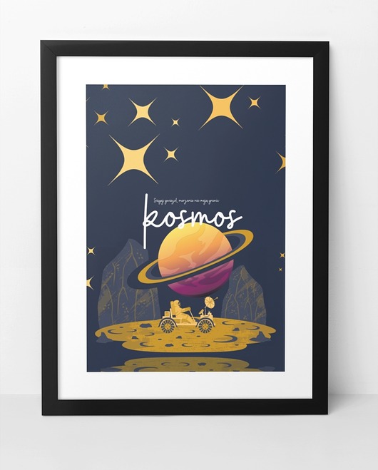 obrazy i plakaty do pokoju dziecięcego Plakat Kosmos