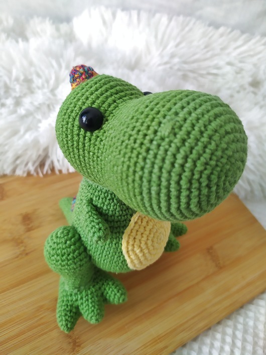 misie i maskotki Szydełkowy t-rex, tyranozaur