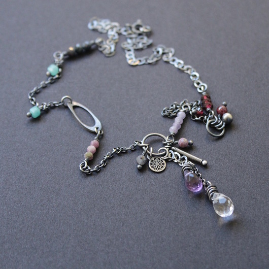 srebrne naszyjniki Unikatowy naszyjnik - Szczęśliwa Ona