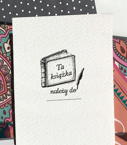 stemple Ta książka należy do - pieczątka Ex Libris