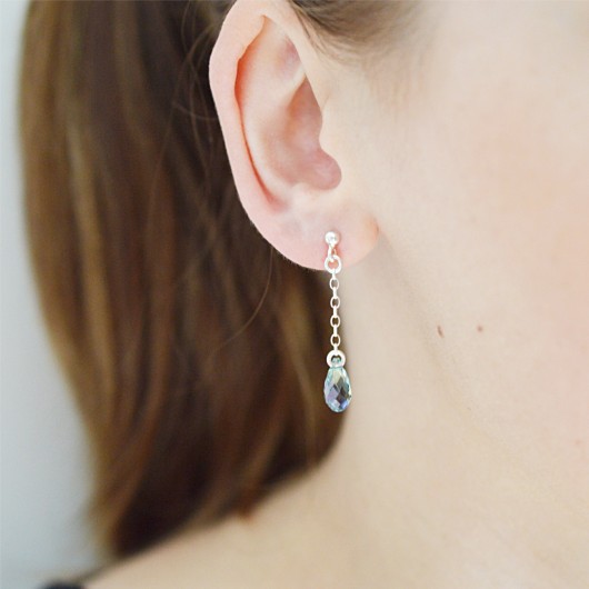 Kropla kryształ swarovski.Gratis!Kolczyki! Laoni