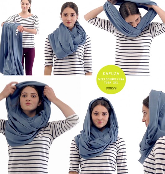 Tuba Komin Szal XXL Dim Blue CADOaccessories