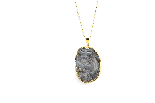 Brazi Colare Druza Agatu złoto Brazi Druse Jewelry