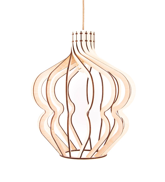 lampy wiszące Nowoczesna drewniana lampa skandynawska do salonu