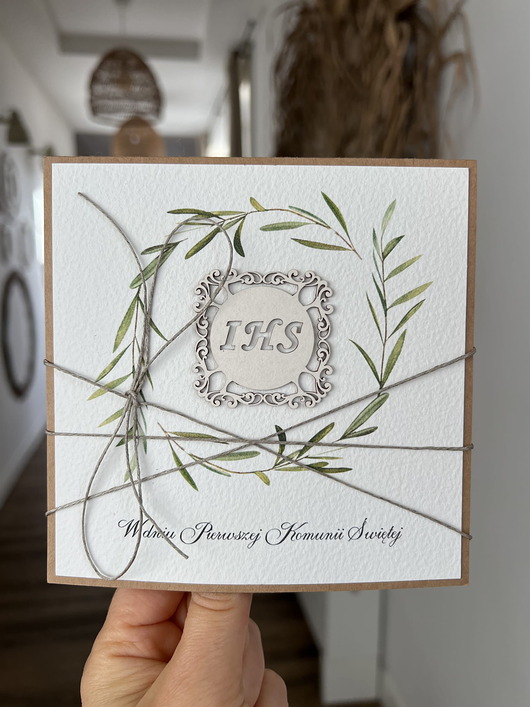 kartki na komunię Wyjątkowa kartka na komunię, pamiątka komunii - prezent dla dziewczynki, dla