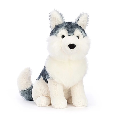 misie i maskotki Maskotka Przytulanka Piesek Husky 26 cm
