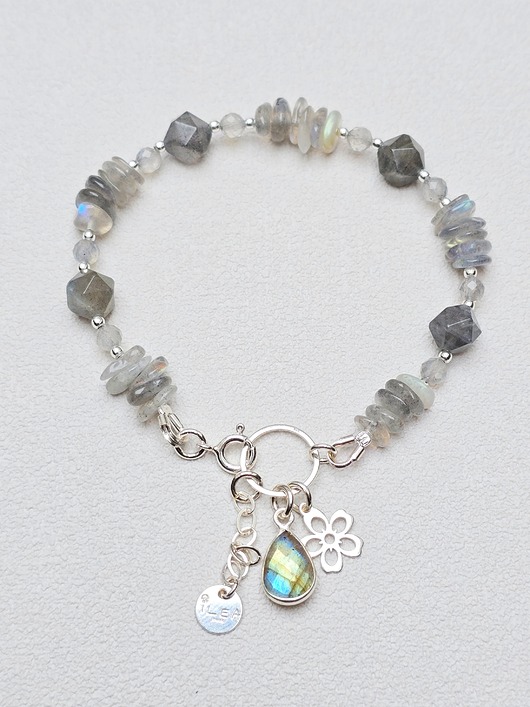 bransoletki z kamieni naturalnych Bransoletka Labradorytowa Szarotka