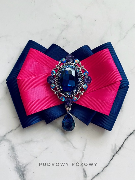 broszki Brosza  z niesamowitym granatowym kryształem    NEW