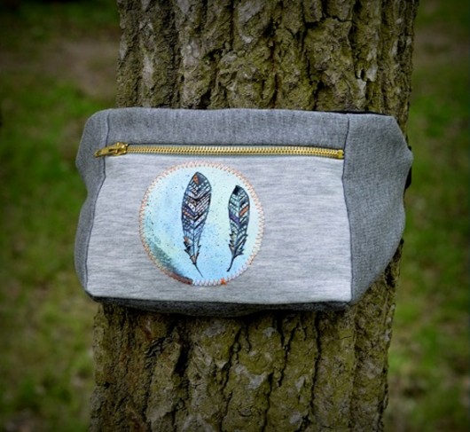 Nerka malowana ręcznie BOHO ivy style