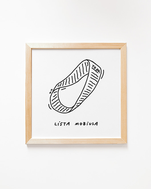 grafiki i ilustracje Print Lista Mobiusa