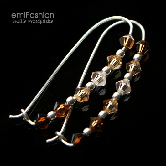 kryształ Swarovski Bicone w brązach MAREMI Jewelry