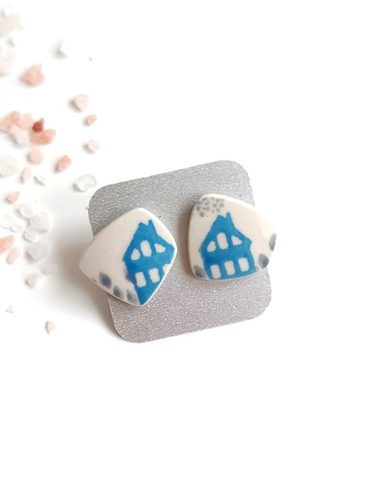 kolczyki ceramiczne Kolczyki ceramiczne Bolesławiec