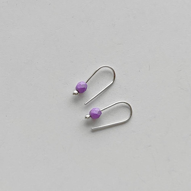 kolczyki z kamieniami Kolczyki OKRĄG