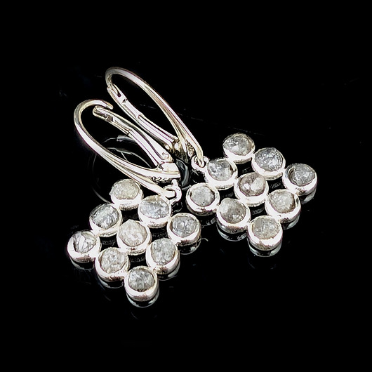 kolczyki srebrne Kolczyki srebrne 9 diamonds