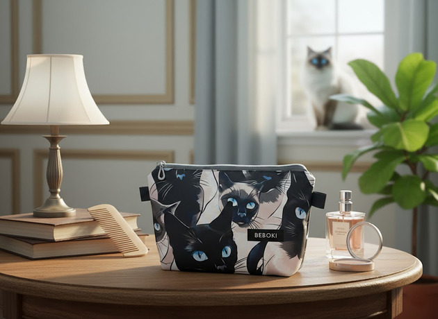 kosmetyczki Kosmetyczka turkusowa Mandale rozmiar do wyboru S / M / L