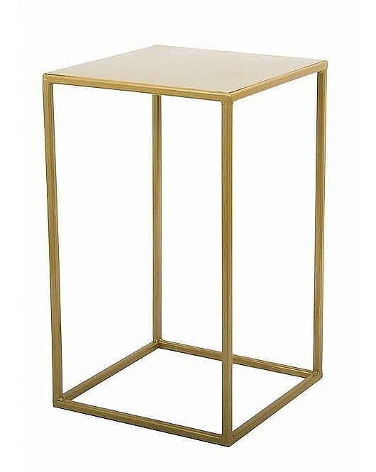 Kwietnik Metalowy Stojący Loft 40 cm Złoty MIA home