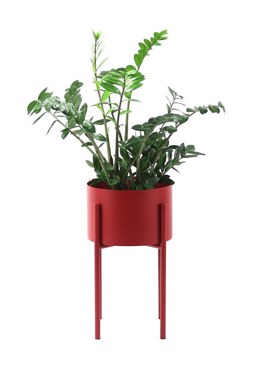 kwietniki Kwietnik Metalowy MOYENE 55cm Bordowy