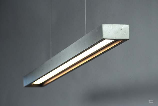 lampy wiszące Lampa betonowa RAIL 120