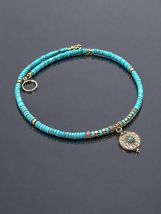 chokery Turkus vol. 53 /choker/ 18.10.26 naszyjnik - Szlachetna kolekcja