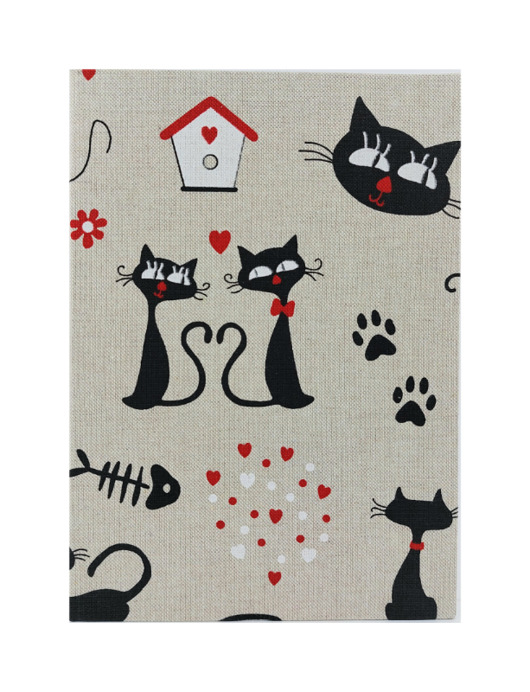 notatniki i albumy Notes Koty super notes 24x17 cm 200 stron ecru