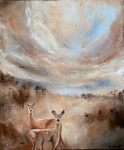 obrazy Jeleń to bambik, 50x60 cm by Magda Kubiak